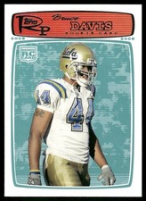 2008 Topps Rookie Progression #53 Bruce Davis RC UCLA football card. rookie card picture