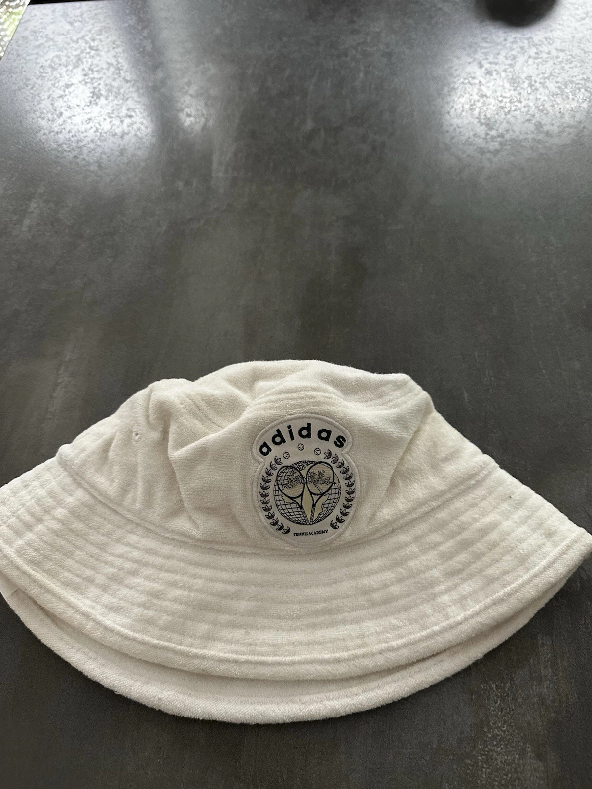 Retro Adidas Originals Bucket Hat White Flannel Tennis Festival Rave Holiday