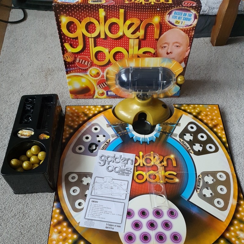 Electric Golden Balls Board Game Complete & Working By Vivid 2007