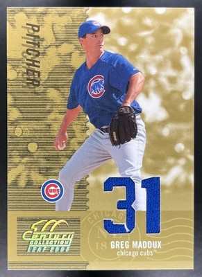 Greg Maddux Jersey 31/31 2005 Leaf Baseball Century Post Marks Gold #131