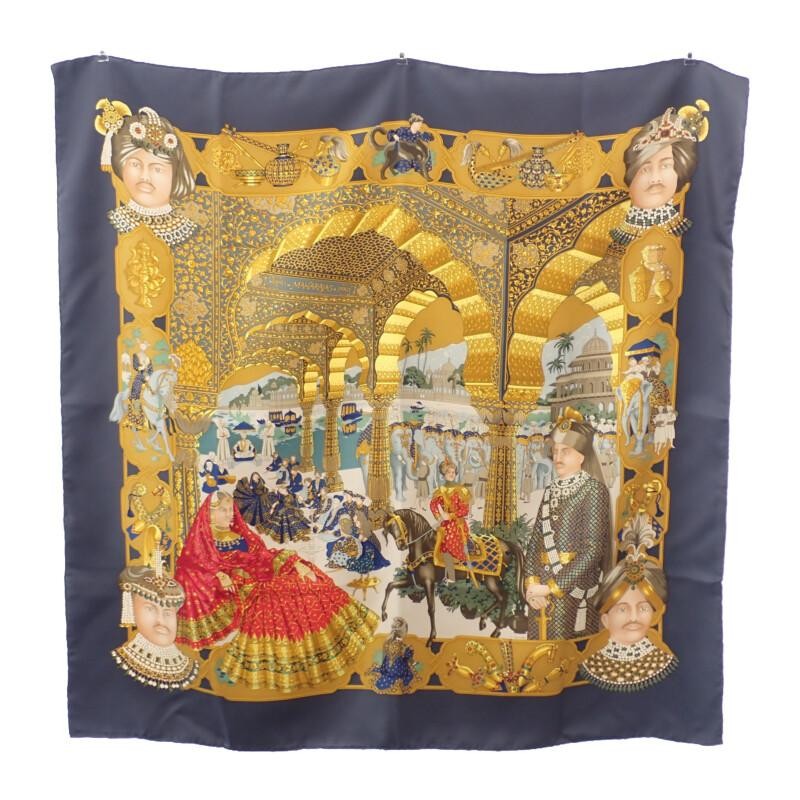 Splendeur des maharajas II orange - Hermès Scarf Details | Scarf Sage