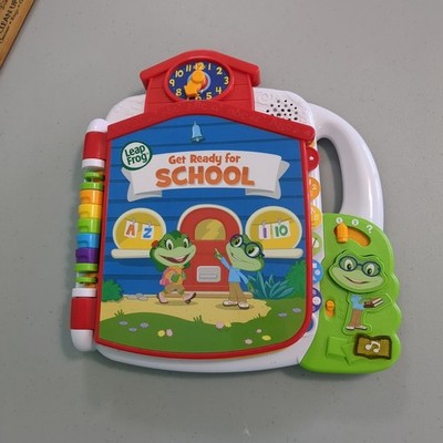 Leap Frog Tad Get Ready For School Sound Interactive Book Learning Toy Working!!