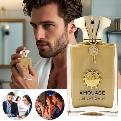`100 ml 3.4 oz Amouage Jubilation 40 Man Extrait de Parfum Spray Parfum`