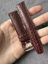 Vintage Watch Strap 20 mm Leather Nos top Quality V62