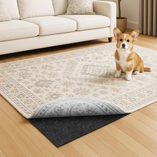 8x10 FT Non Slip Rug Pad,100 Waterproof Felt Rug Pad for Hardwood Floors,1/8”...