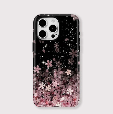 Schwarz Glitzer Sparkle Case iPhone 17 16 15 14 13 12 11 Pro Max Hülle