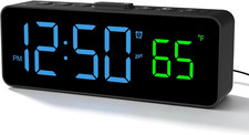 2-In-1 Digital Alarm Clocks for Living Room Bedroom