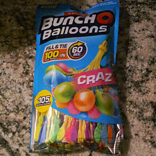 ZURU Bunch O Balloons CRAZ Rapid-Fill Water Balloons 105 ct Ages 4 60 Sec