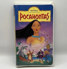 Pocahontas VHS Disney Video Tape Masterpiece Animation VTG Clamshell Nearly New