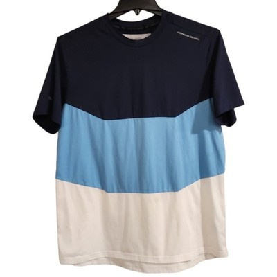 Porsche Design x Puma Mens Colour Block T-Shirt Mens Sz L Motorsport Streetwear 