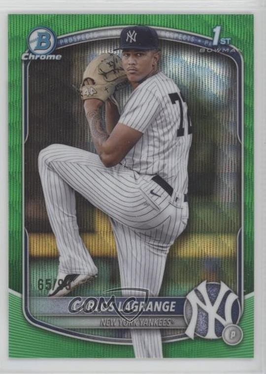2025 Bowman Chrome Prospects Green Wave Refractor 65/99 Carlos Lagrange #BCP-202