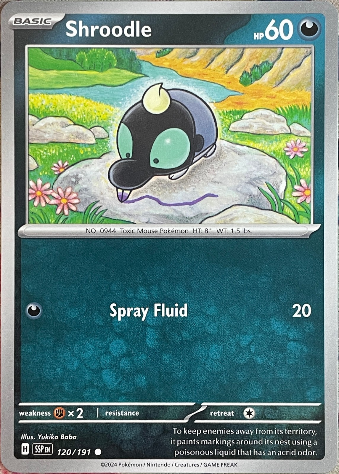 Shroodle - 120/191 - Surging Sparks Pokemon 2024