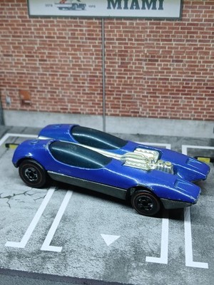 Hot Wheels Redline Splittin' ImageCar 1968 Dark Blue Made In Hong Kong W/ Case