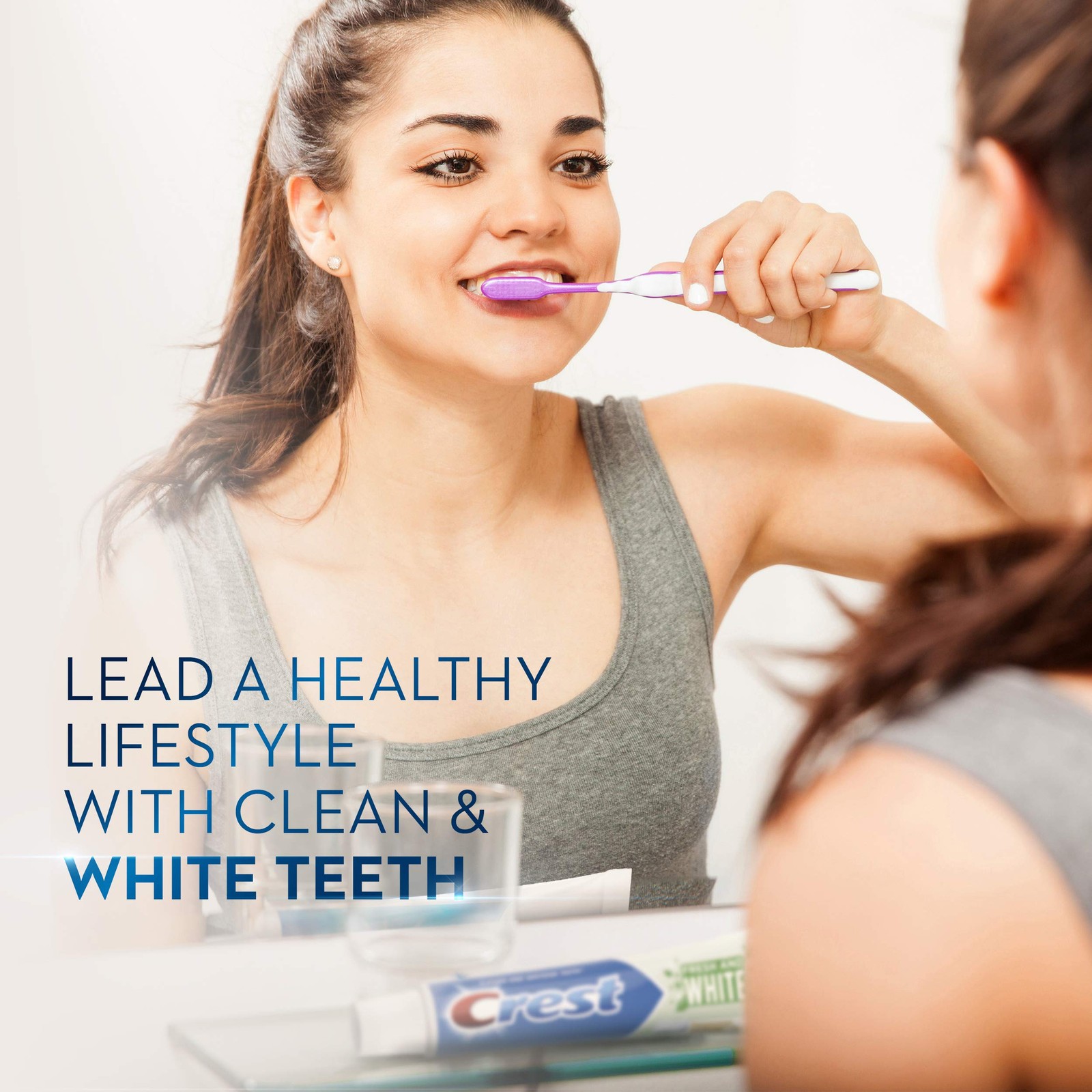 Crest Fresh White Toothpaste 24 Ounce Strengthens Teeth Prevents Cavities