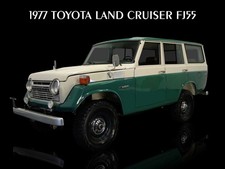 1977 Toyota Land Cruiser Fj55 In Green Cream New Metal Sign 9x12 Ships Free