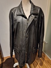 TCM butterweiche Echtleder-Jacke Lederjacke Parka Gr.54/56 schwarz wattiert Lamm