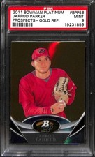 2011 BOWMAN PLATINUM #BPP56 JARROD PARKER  PROSPECTS GOLD REF PSA 9 Mint 192318