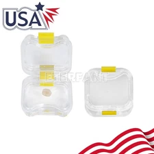 Dental Crown/Bridge Pillow Box Membrane Storage Display Box with Latch Yellow