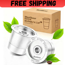 2 Pack K Cup Reusable Coffee Pods for Keurig: Stainless Steel Refillable K Cup -