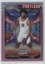 2024-25 Topps Chrome Pink Refractor Shaedon Sharpe #25 1jj7