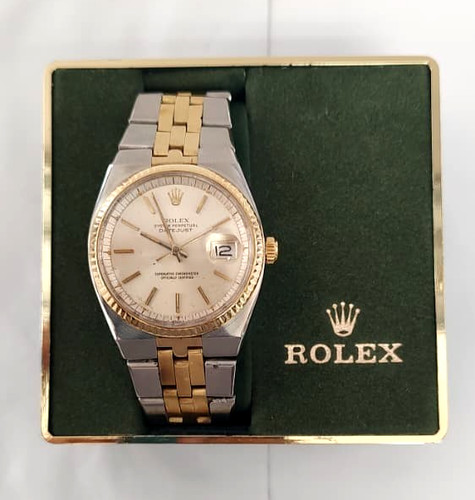Rolex Datejust 1630 "Rare Bird" 14K Gold Steel Auto 36mm Cal 1570 Very Rare