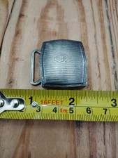 vintage sterling silver belt buckle 925 Monogramed