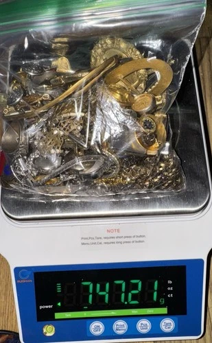 VICTORIAN Vintage Jewelry Lot Scrap Watch Rings Gold Filled Plated Costume 747g