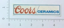 Vintage Coors Porcelain Company Golden Colorado Coal Mine Sticker Decal