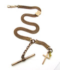 Antique Victorian Bates & Bacon Gold Filled Chatelaine Cross Fob 12.1g — photo 1