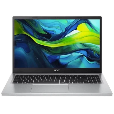 Windows 11 Acer Laptop Aspire Go 15.6 HD Screen N100 4GB 128GB Laptop Silver - Image 1 of 4