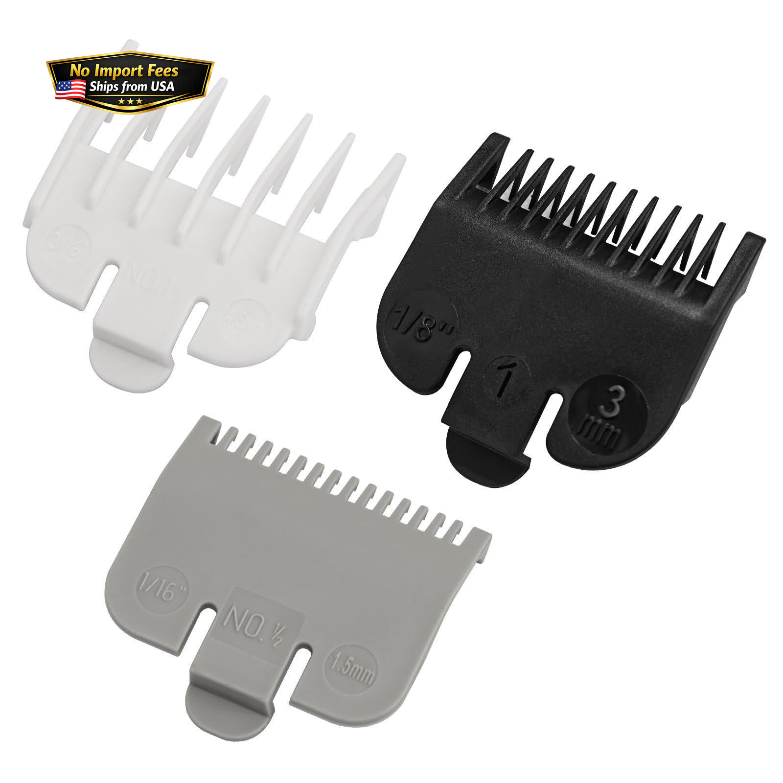 Guard Replacement for Wahl Clipper Guards Set, Hair white bl