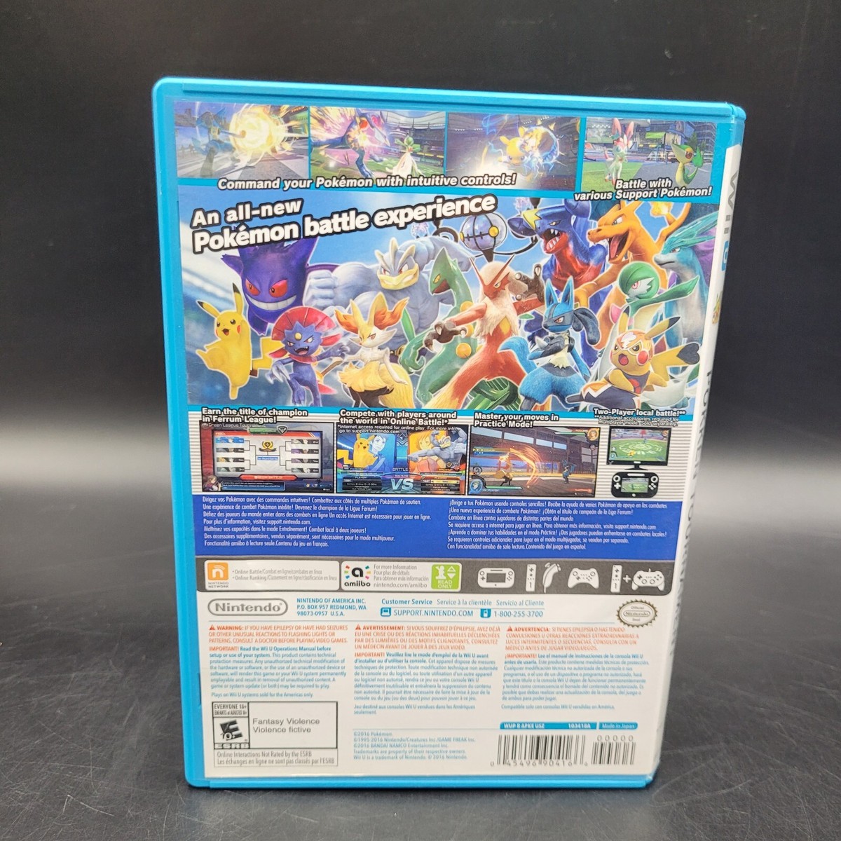 Wii U Pokémon Tournament Video Game Nintendo (no manual)