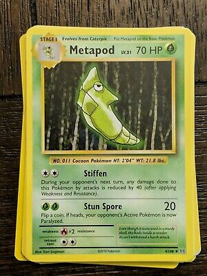 Pokemon XY Evolutions Metapod Uncommon Card 4/108 NM