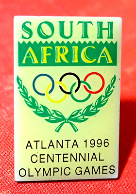 RARE OFFICIAL BEAUTIFUL TEAM SOUTH AFRICA NOC 1996 OLYMPIC GAMES PIN