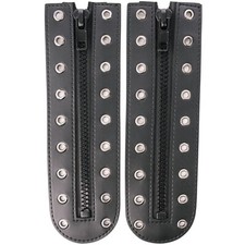 Black Leather Zipper Boot Laces 9 Hole Set Army Military Combat  Jungle Boots