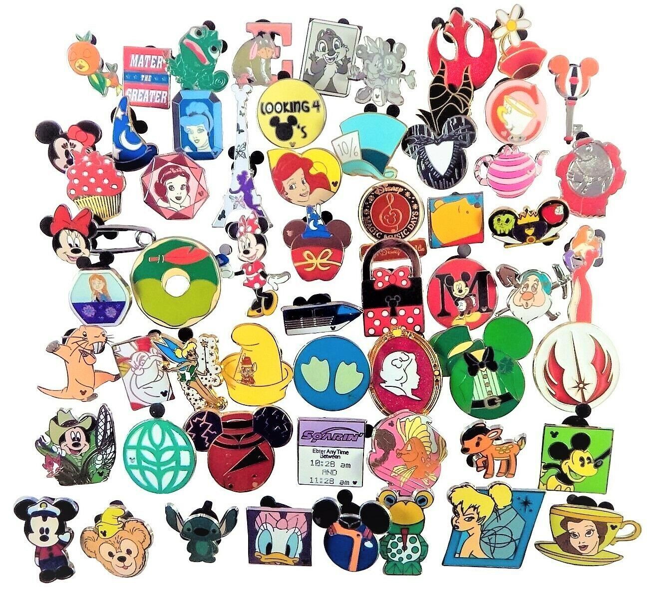 DISNEY TRADING PINS 100 LOT w/ bonus FREE Lanyard, NO DOUBLES up