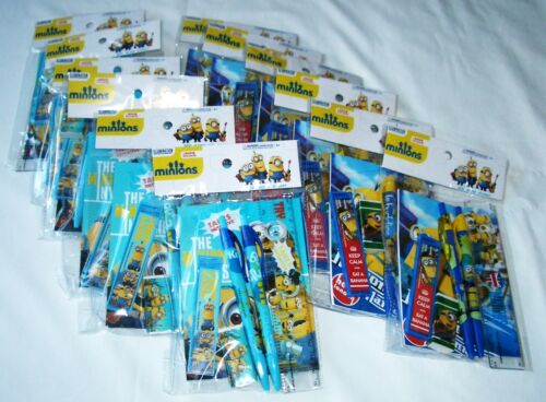 12 Despicable me Minions Stationery Gift Set Child School Party Favor Bag Filler - Picture 1 of 9