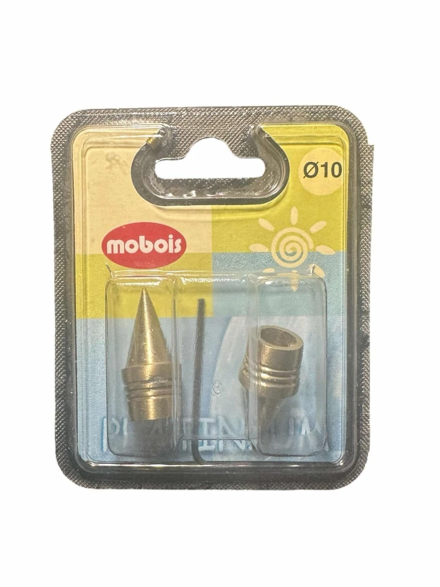 Lot de 2 embouts Bouchon, doré mat, pour tringle à rideau Diam.28 mm INSPIRE
