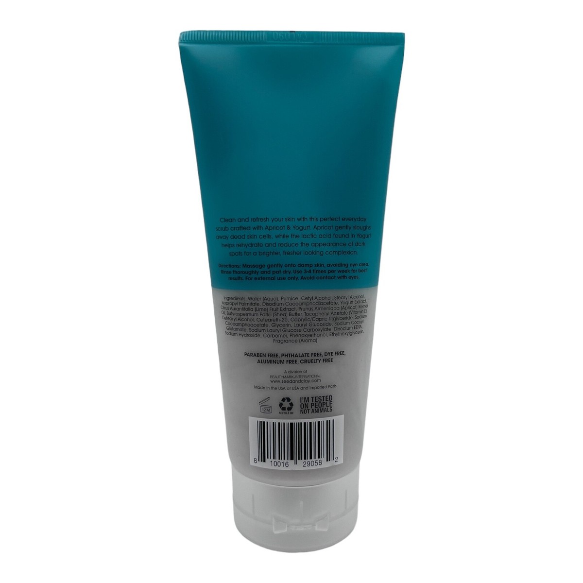 Seed+Clay Probiotics Technology Apricot Yogurt Facial Scrub