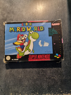 Super Nintendo Spiel : Super Mario World - OVP & Anleitung | SMW SNES PAL 