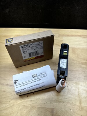 Square D HOM120CAFI 1 P 20 Amp Arc Fault Combination New In Box