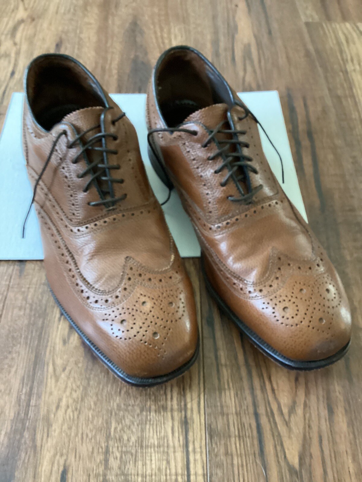SAOLA Scarpe Oxford eleganti da uomo Florsheim taglia 10 5 D Lexington punta ad ala 17066 221