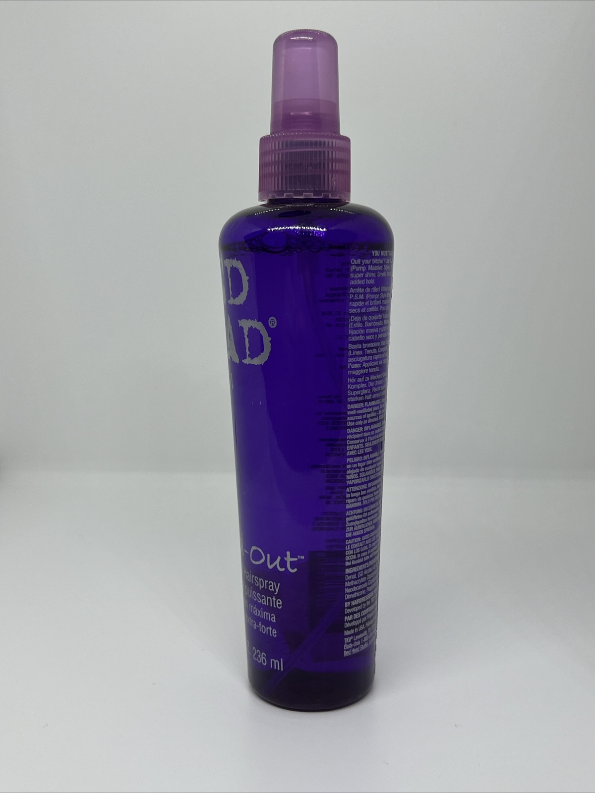 Bed Head TIGI Maxxed Out MASSIVE HOLD HAIRSPRAY 8oz eBay