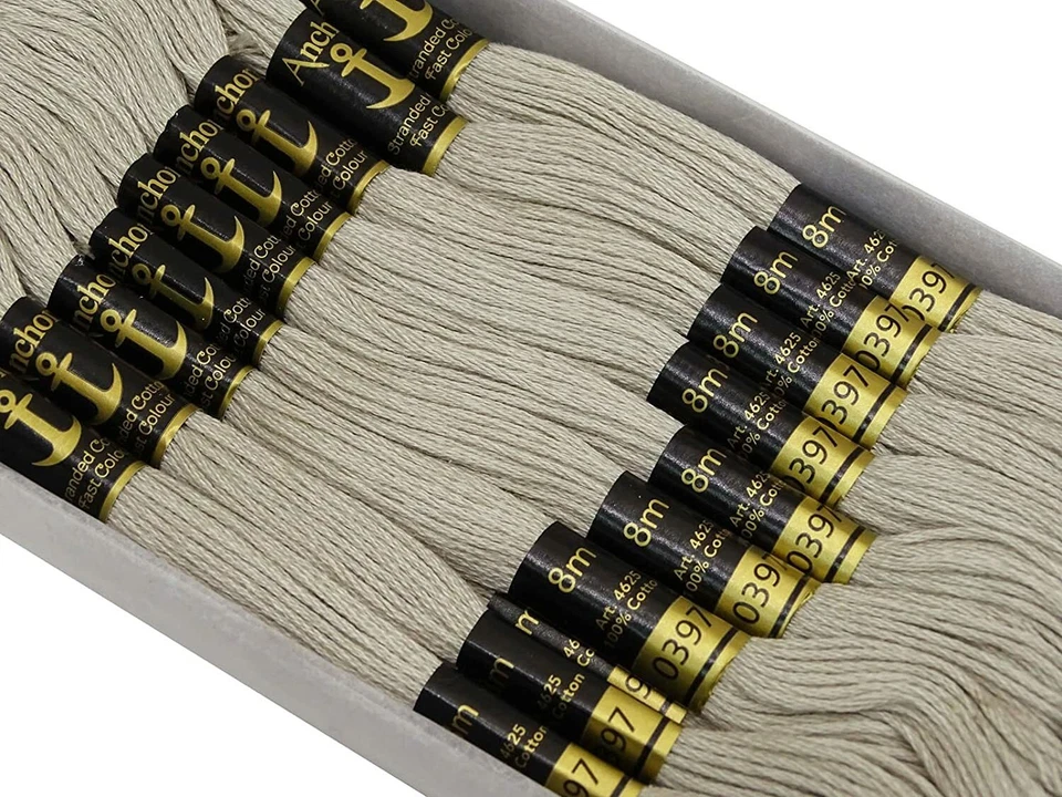 Anchor Stranded Cotton Thread Cross Stitch Hand Embroidery Floss Skein Off-White - Image 4 of 4