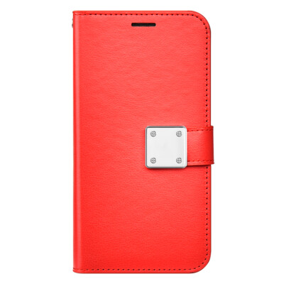 Premium Bi-Fold Card Holder Leahter Wallet Flip Cover Case for Apple iPhone 