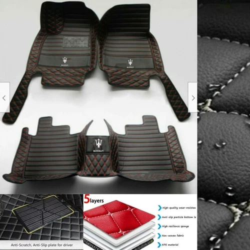 For Maserati Ghibli Gran Turismo Levante Quattroporte Car Floor Mats Waterproof - Imagen 5 de 35