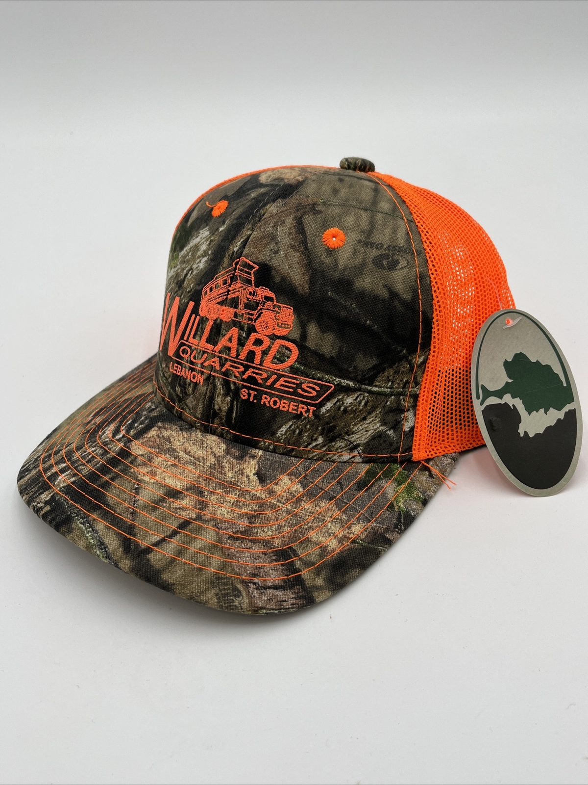 Willard Quarries Hat Strap Back Adjustable Camouflage Mossy Oak Adult