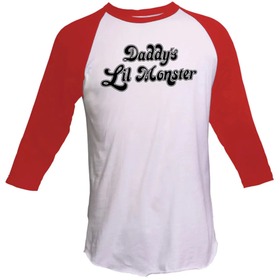 Camisa Harley Quinn Cosplay - Daddy's Lil Monster - Escuadrón Suicida Manga 3/4 T Foto 2 de 3