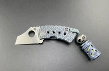 Spyderco x Playge McBee Pandemic Print Anodized Titanium 1 Of 10 Beads Included