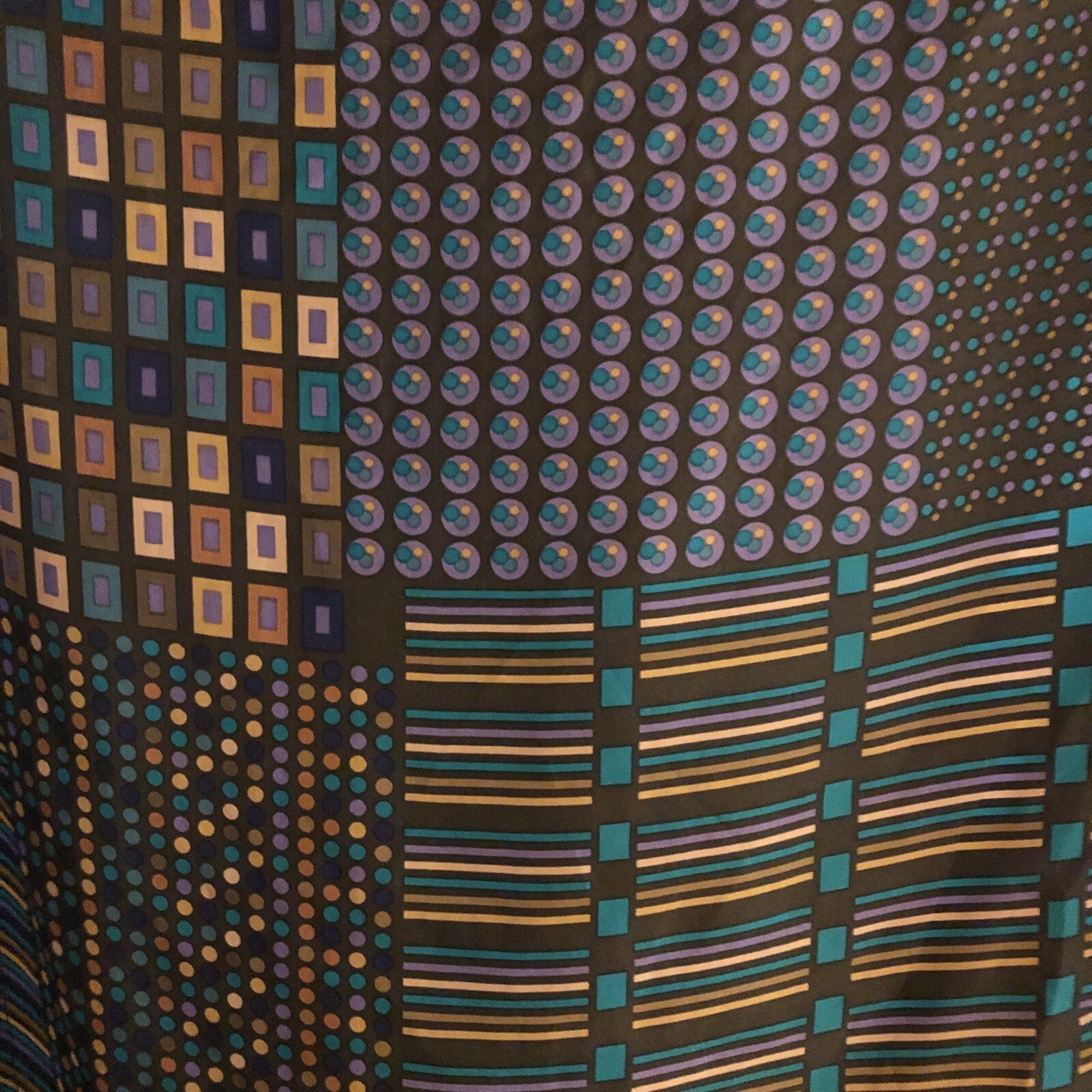 Echo 20" Square Scarf, Geometric Pattern...purple… - image 2